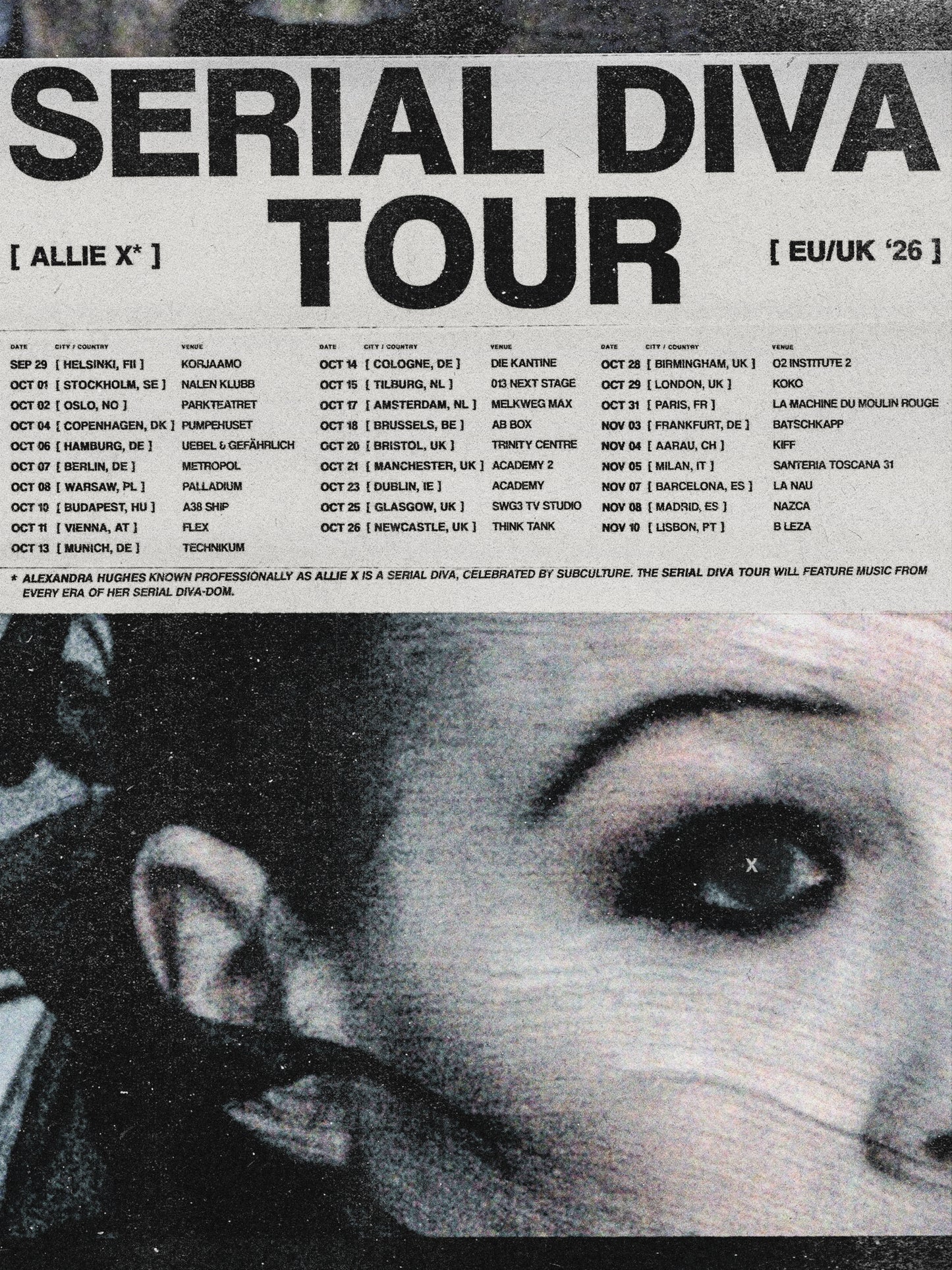 Serial Diva Tour VIP Ticket
